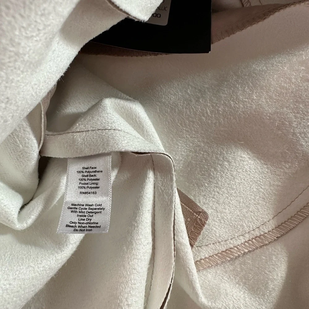 Marc New York Light Pink Metallic Skirt Size M NWT